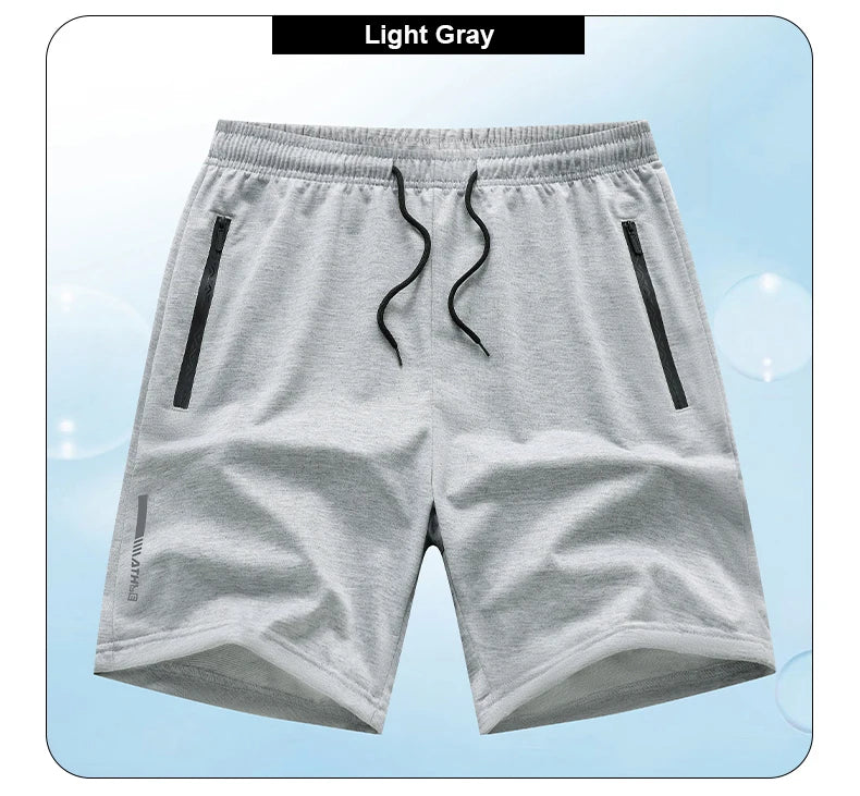 Men's Summer Sports Shorts Ice Silk Breathable Five-Point Running Fitness Loose Clothing