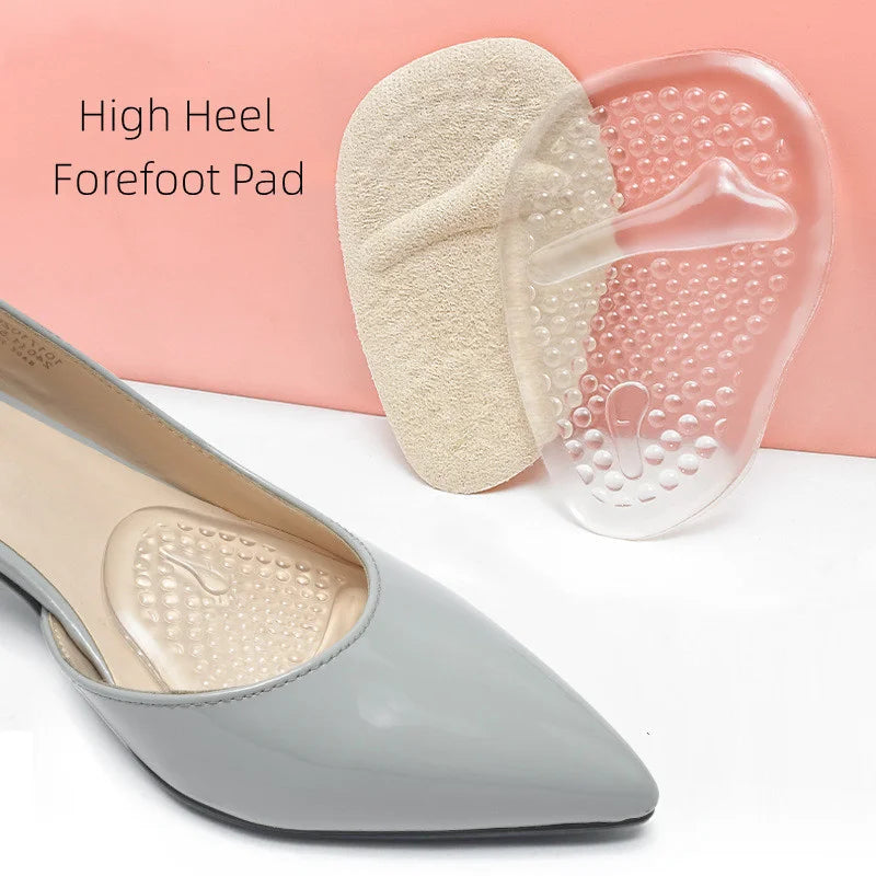 Silicone Forefoot Insert Metatarsal Pads for Women High Heels Sandals Non-slip Ball of Foot Cushions Pads for Feet Pain Relief