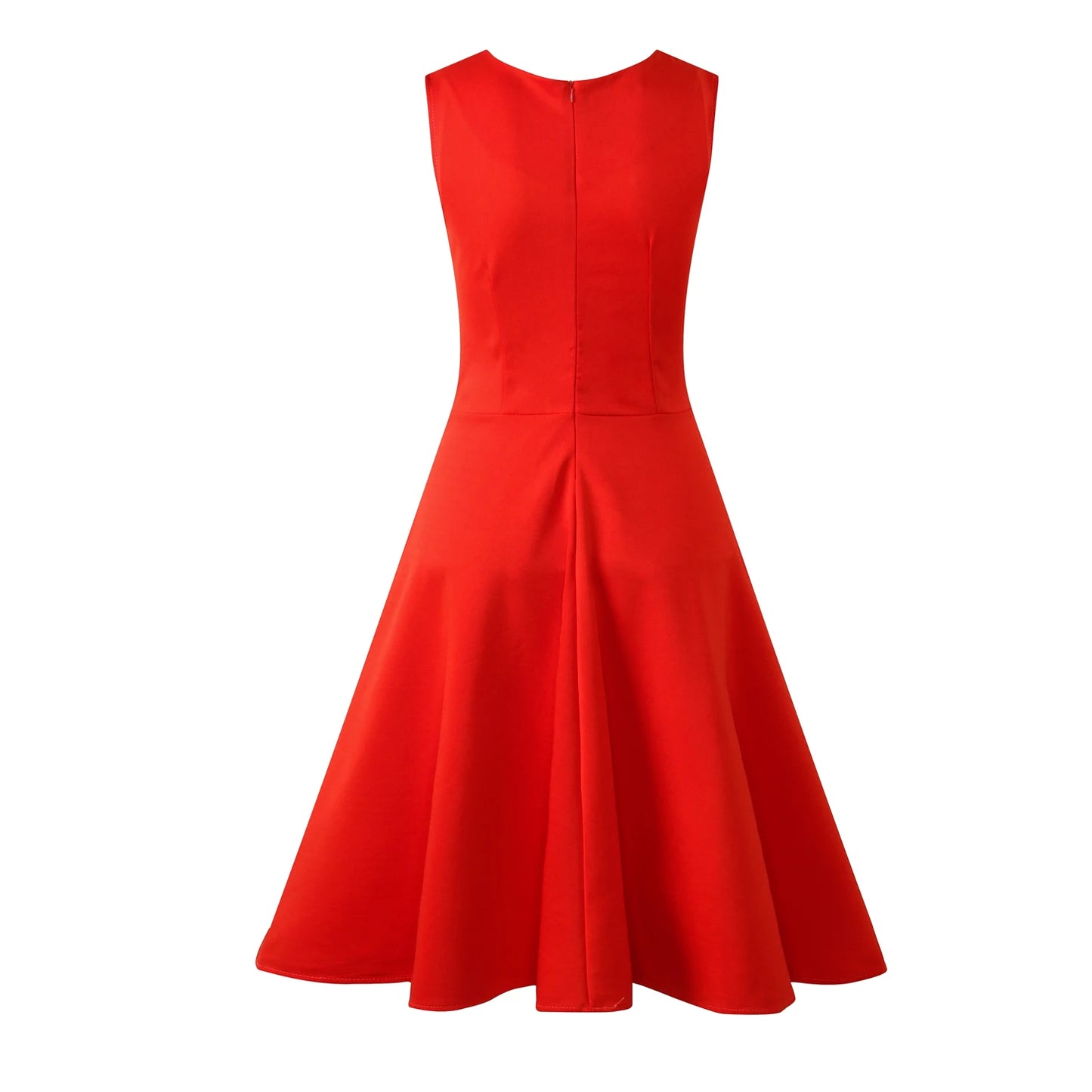 Vintage Dress New Women Sleeveless Large Swing Sexy Party Dress S-3XL