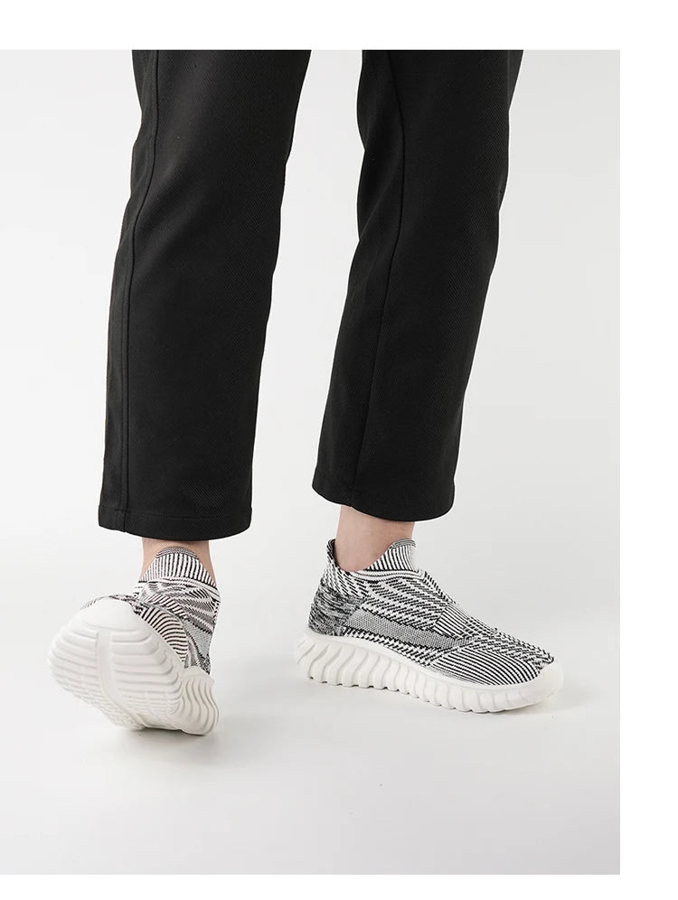 Men's Women Running Shoes Comfortable Slip on Sneakers Man Socks Shoes Lightweight Knit Breathable Casual Outdoors Sneakers