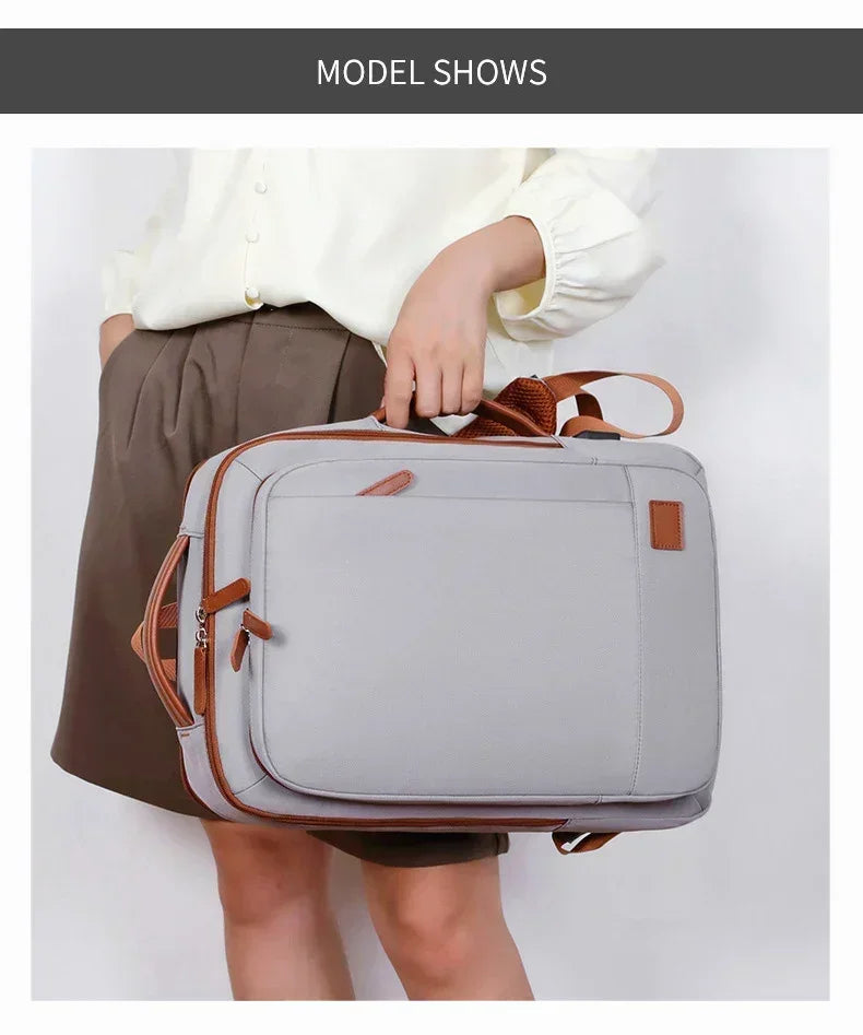 Women Business Backpack Waterproof Laptop Computer Pack Weekender Commuter Bag With USB Port College Student Bags Travel Daypack
