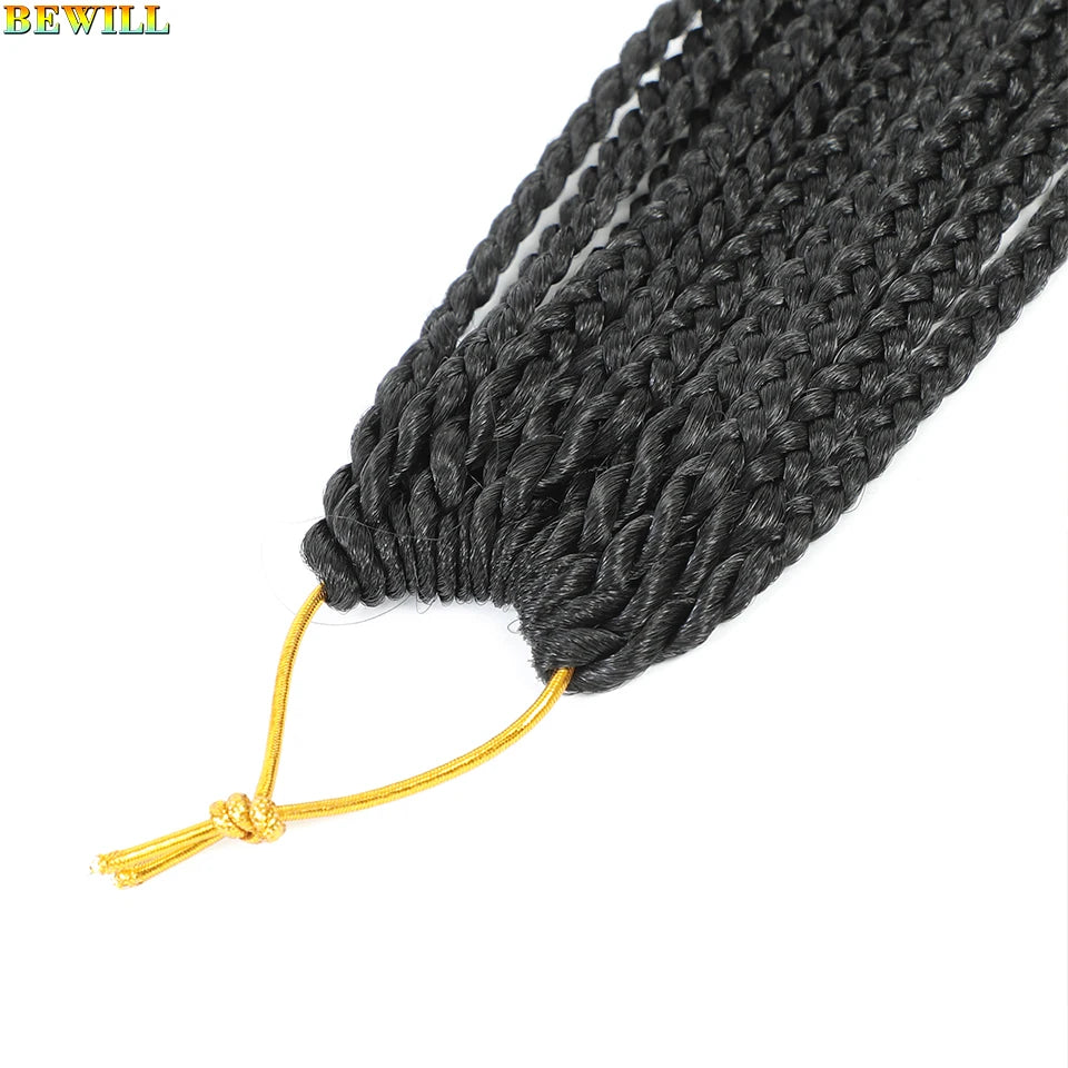 14 18 24 Inch French Curl Crochet Braids Boho Goddess French Curl Box Braids Crochet Hair Synthetic French Curly Braiding Hair