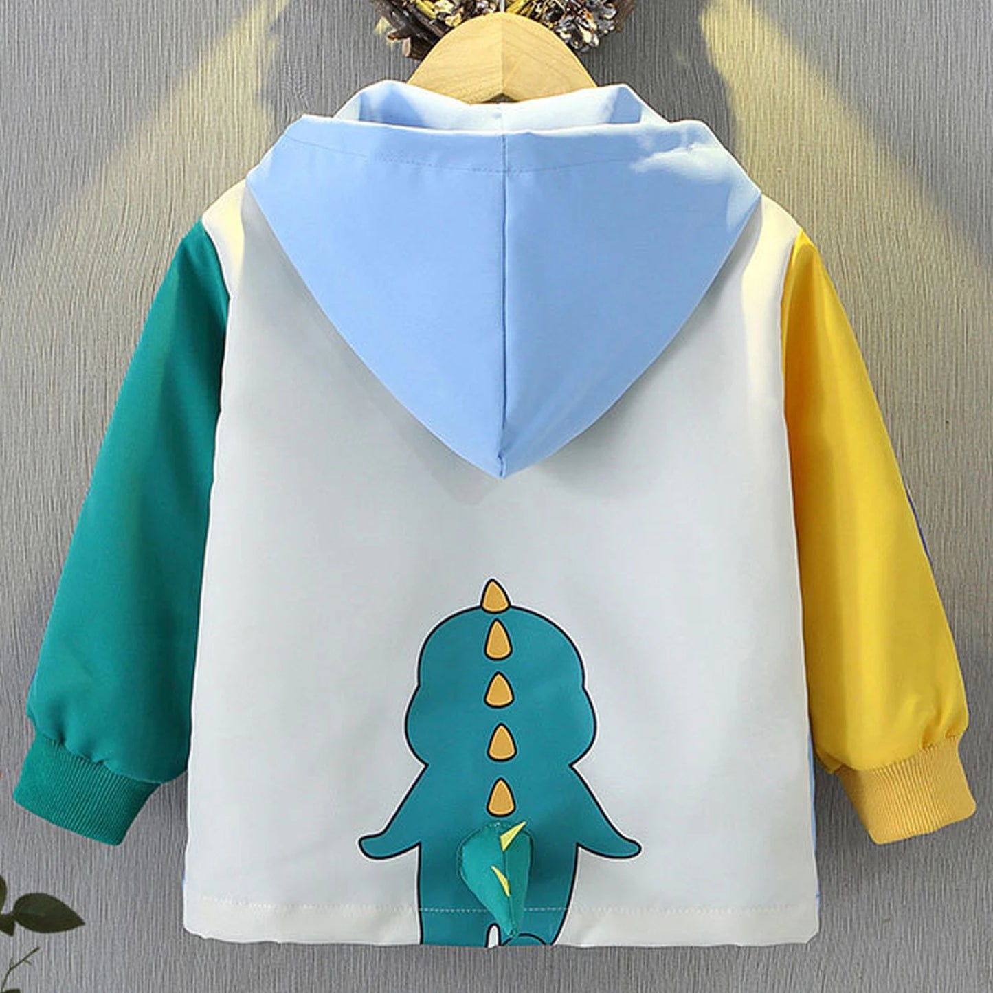 Casual Children's Jacket,Patchwork Long Sleeve Boys Spring Coat,Cartoon Toddler Kids Outerwear,Casual Outdoor School Outfits