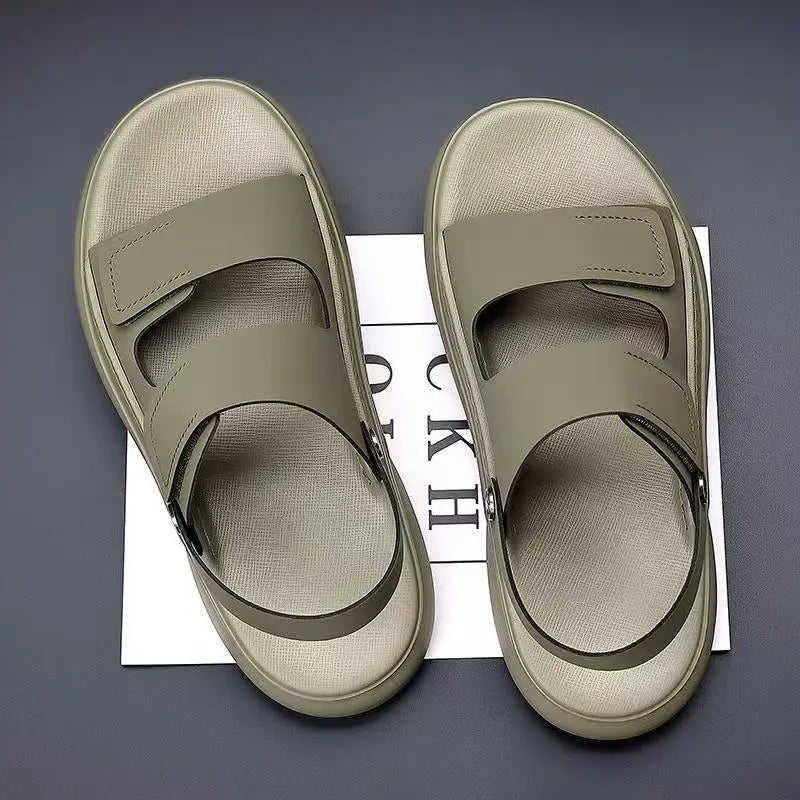 2026 New Men Sandals Casual Breathable Soft Sole Non-Slip Outdoor Fashion Beach Shoes Travel Slippers