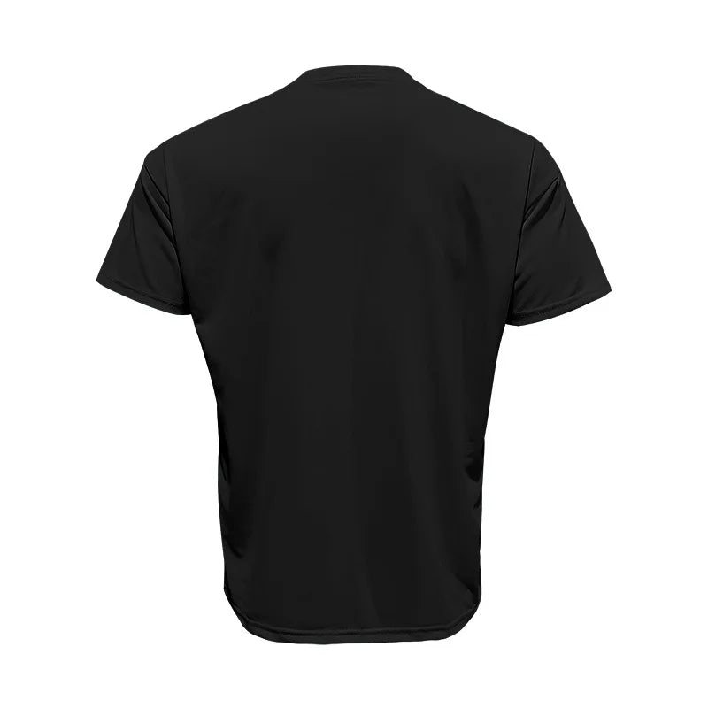 New Summer Style Fashion T-shirt and Utility Shorts Solid Color Set, a Casual and Sporty Men's Suit