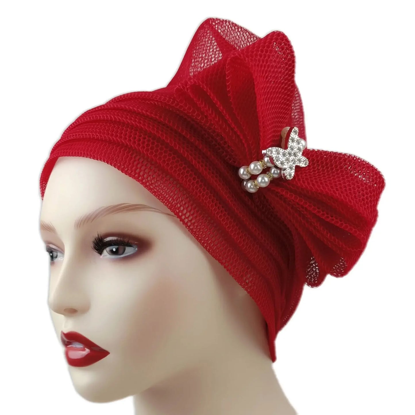 Summer African Headtie African Women Fashion Style Solid Color Headtie African Caps Hats