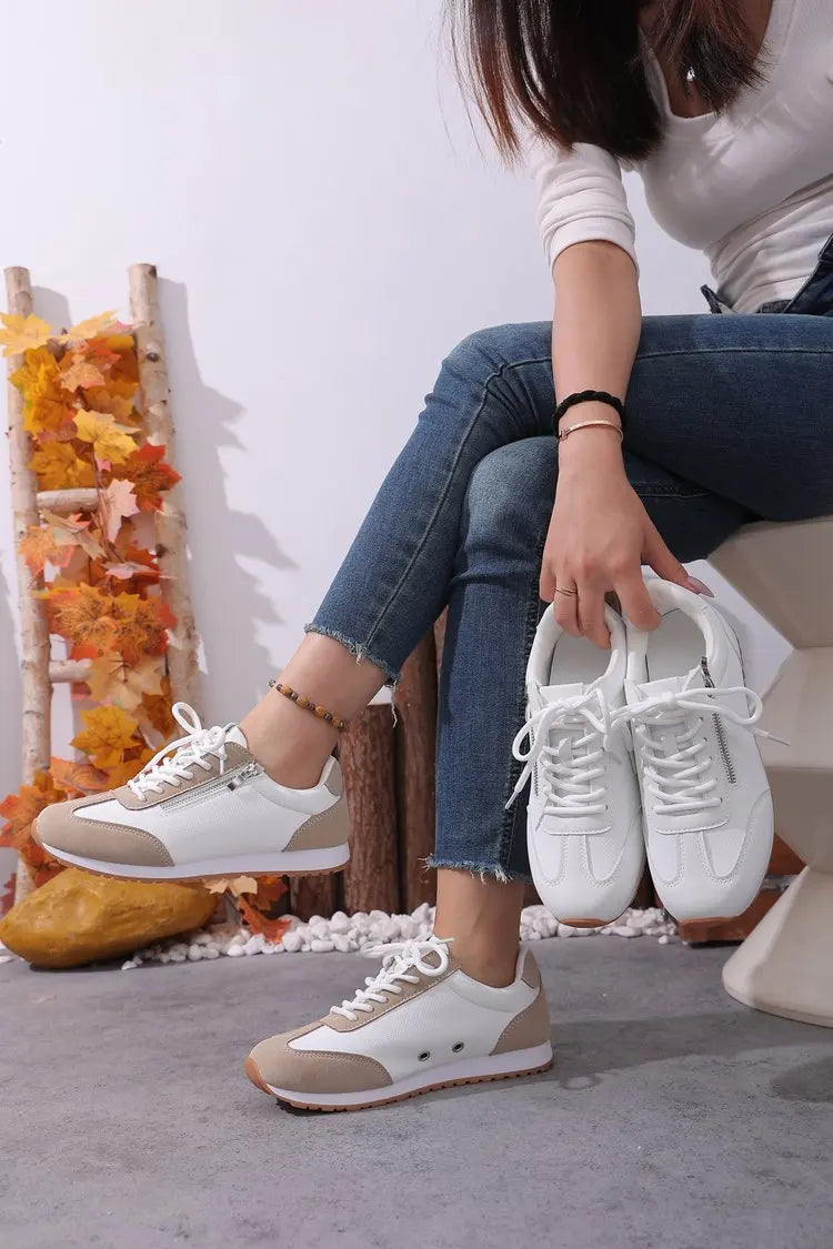 Roman Trendy Spring/Autumn Running Shoes Student Campus Flat Vulcanized Shoes Fashion Sneakers Casual Comfortable Round Head