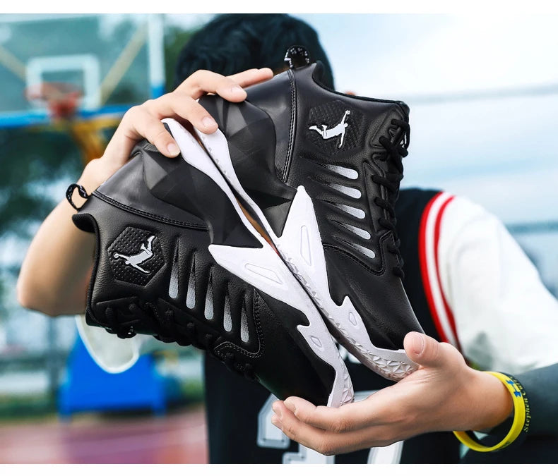 Men's Basketball Shoes Breathable Cushioning Non-Slip Wearable Runing Shoes Gym Training Athletic Basketball Sneakers for Women