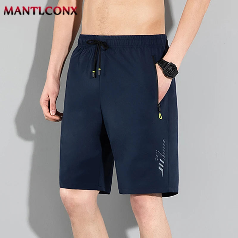 Thin Breathable Elastic Sports Shorts Casual Men's Running Shorts Quick-drying Fitness Black Shorts Men Beach Short Pants Male