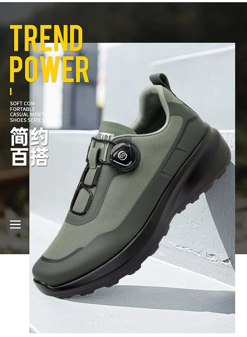 New Handmade Leather Casual Men Shoes Design Sneakers Man Breathable Leather Shoes Men Outdoor Sneakers