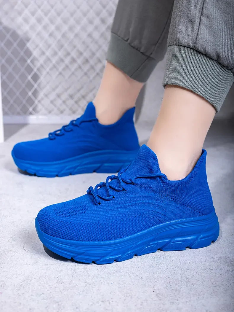 Men's Gray Running Shoes - Breathable Mesh Lace Cushioned Flat Boots Lightweight Sports Training Shoes Casual Style Design Shoes