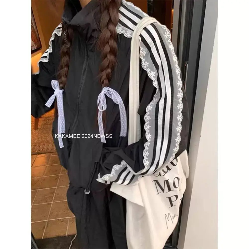 Korean Autumn Loose Hiking Jacket Casual Loose Hottie Trendy Streetwear Sport Waterproof Outdoor Jacket Chaquetas Para Mujer