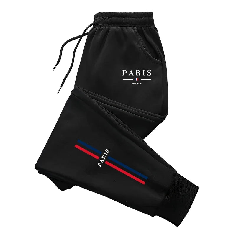 Sports Casual Trousers Fashion Print 2026 Spring Simple Men's Sweatpants Hot Sales Versatile Gym Comfort Soft Drawstring Jogging