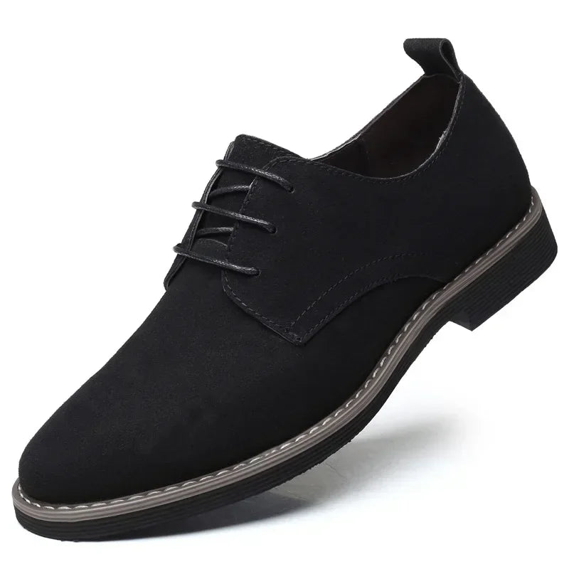 Summer Mens Dress Shoes Suede Man Oxford Shoes Large Sizes Flats Classic Men Sneakers Comfortable 2025 New Zapatillas De Deporte