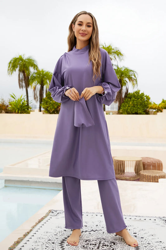 Muslim Femme Swimwear 2025 with Hijab Islamic Mujer Clothing Swimming Suit Modest Swimsuits Beach Cover Ups for Women