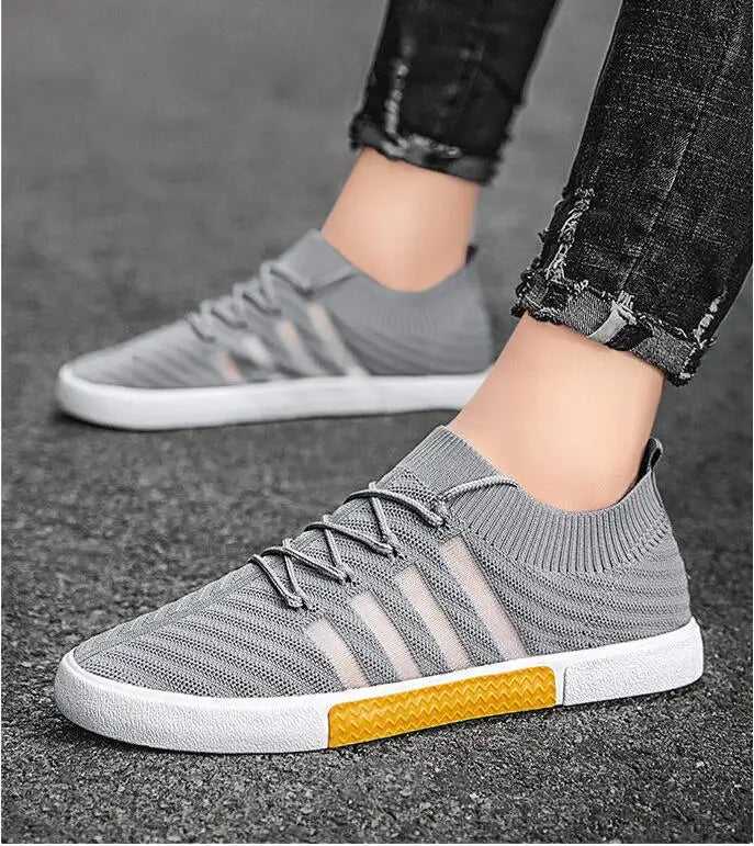 2022 New Super Light Mesh Men Running Sneakers Fashion Trend Lace-up Athletic Shoes Breathable Tenis Masculino Comfort Anti-skid