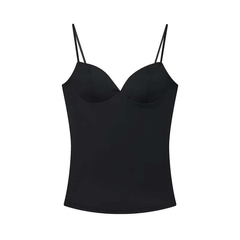 MUJER Sexy Corset Top Women Backless Bra Crop Top Woman Tanks & Camis Slip Tops for Women Sleeveless Bustier Tops Women Camisole