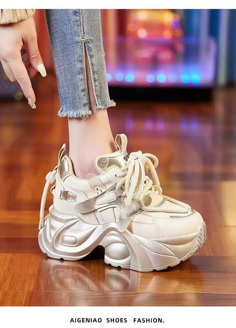 High Quality Spring Autumn Women Platform Sneakers Chunky Shoes Sport Vulcanized Shoes Female Casual Shoes 2026 New