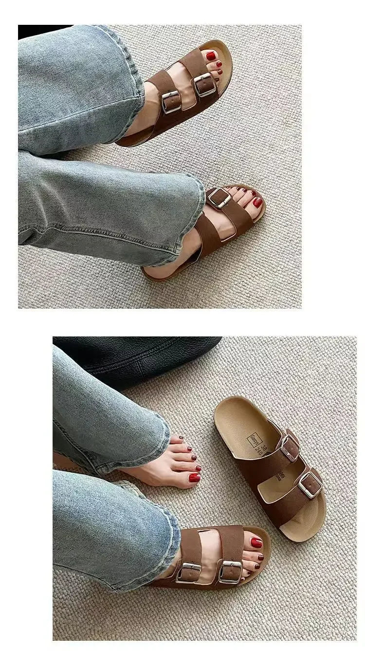 Fashionable modern men's and women's sandals are comfortable and versatile for summer, beach, and outdoor use