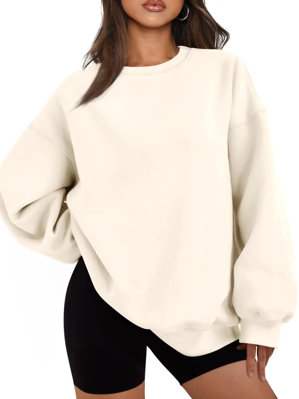 Oversized Cotton Hoodie Women Fleece Sweatshirt Casual Autumn Winter Pullover