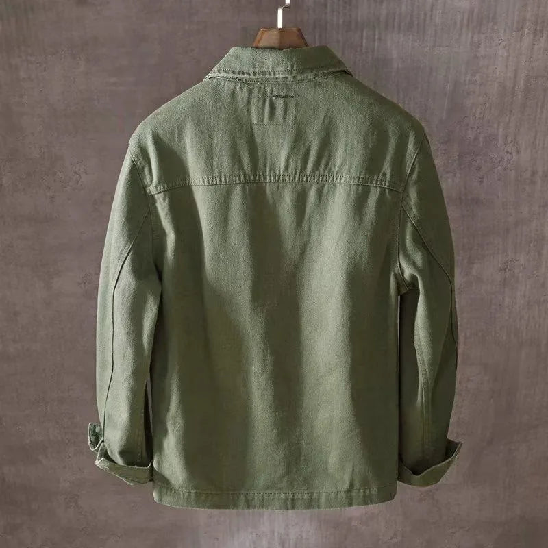 Washed Jackets Trendy Brand Casual Work Jackets Men's Loose Spring Autumn Tops Japanese Style