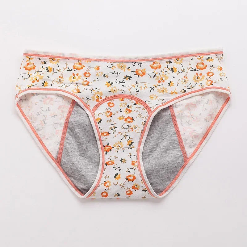 Cotton Comfortable Menstrual Panties Women Briefs Leak Proof Girls Physiological Pants Panty Student Mid Waist Panties Calcinhas