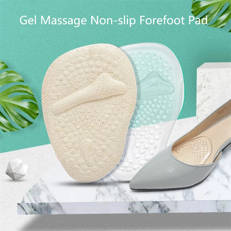 Silicone Forefoot Insert Metatarsal Pads for Women High Heels Sandals Non-slip Ball of Foot Cushions Pads for Feet Pain Relief