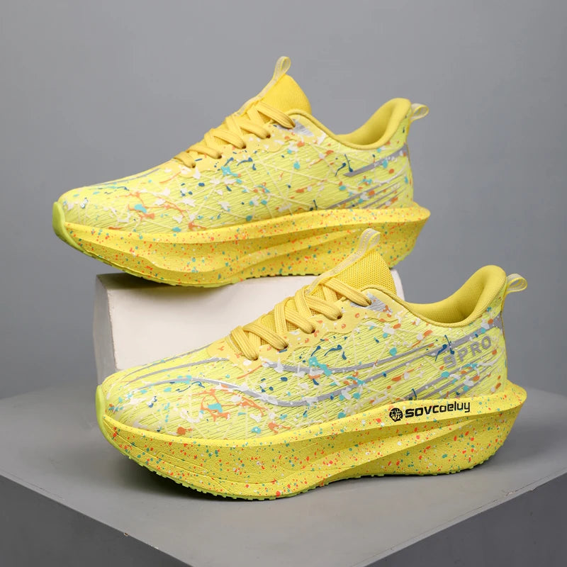 Marathon Men Running Shoes Carbon Board Speciality Sports Breathable Lightweight Women's Comfortable Chunta Athletic Sneakers