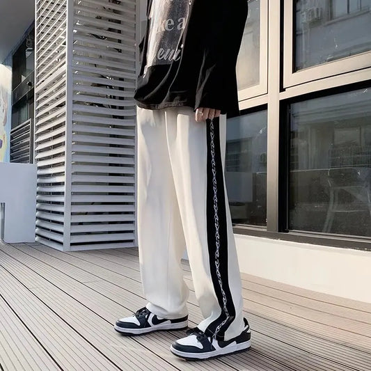 Men's Pants New Cool Male Summer New Fashion Mens Cozy Trousers Baggy Lightweight Casual Straight-leg Versatile Trend Pants
