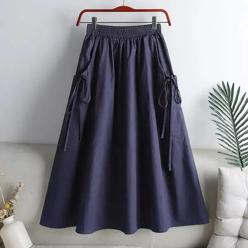 Female Skirts Korean Style A Line Women's Skirt Stylish Harajuku Premium Fashion Chic and Elegant Streetwear Modest Aesthetic V