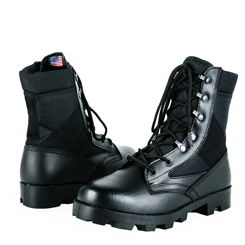 2024 Winter Tactical Boots Men Breathable Camouflage Desert Safety Shoes Combat Boots Outdoor Climbing Hiking Shoes