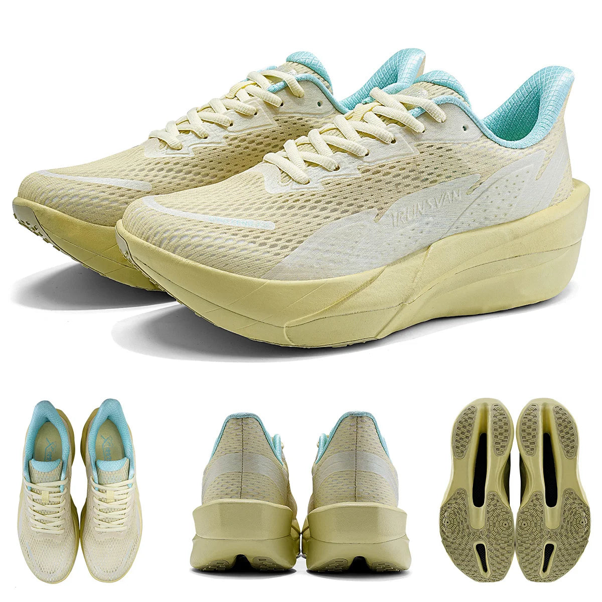 IRUNSVAN Surface 2000 Carbon Board Running Shoes Lightweight Shock-Absorbing Breathable Unisex Sports Shoes 130