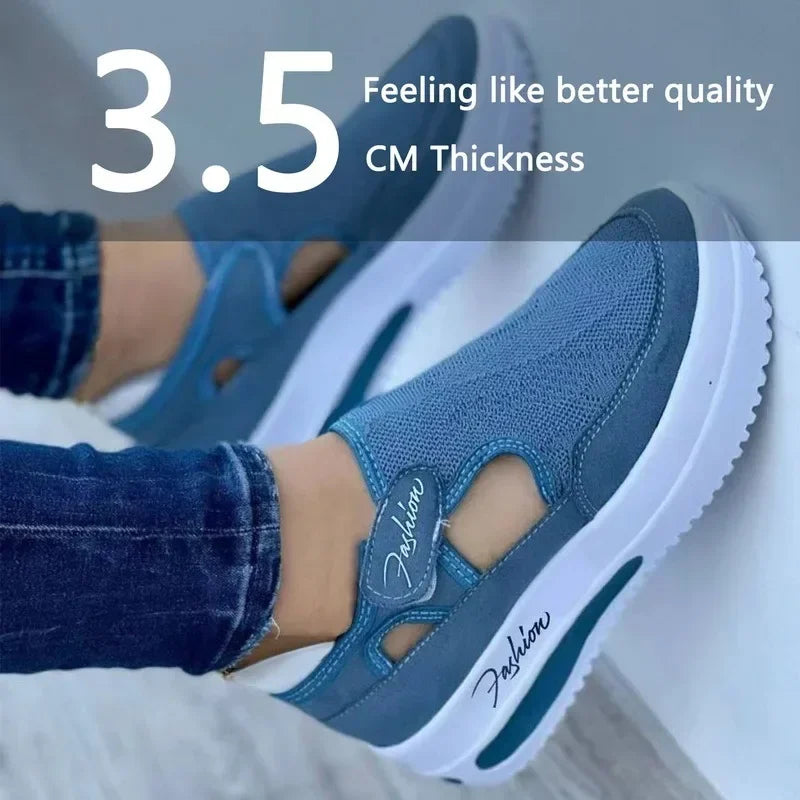 Shoes Womens Sneakers Female Casual Shoes 2025 Summer New Breathable Mesh Ladies Sport Shoes Vulcanized Women Platform Sandals