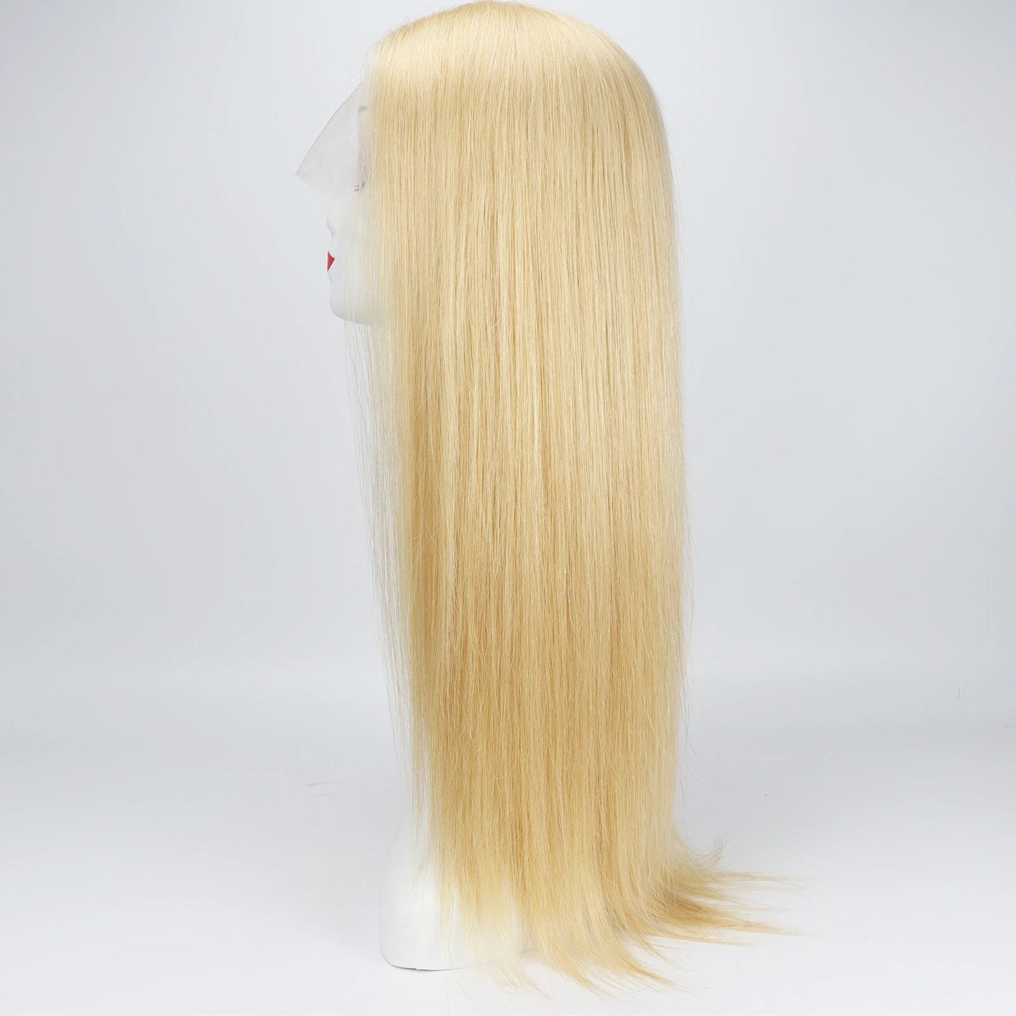 Invisiable Knots Wig for Women 22inch Real Virgin European Human Hair Wig HD Lace with Fabric Natural Hairline Soft Breathable