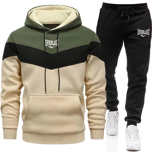 Men's Sets Hoodies and Sweatpants Urban Casual Sports Long Sleeve Jogging Suit Male Home Outdoor Comfort Warm Sweatshirt Outfits