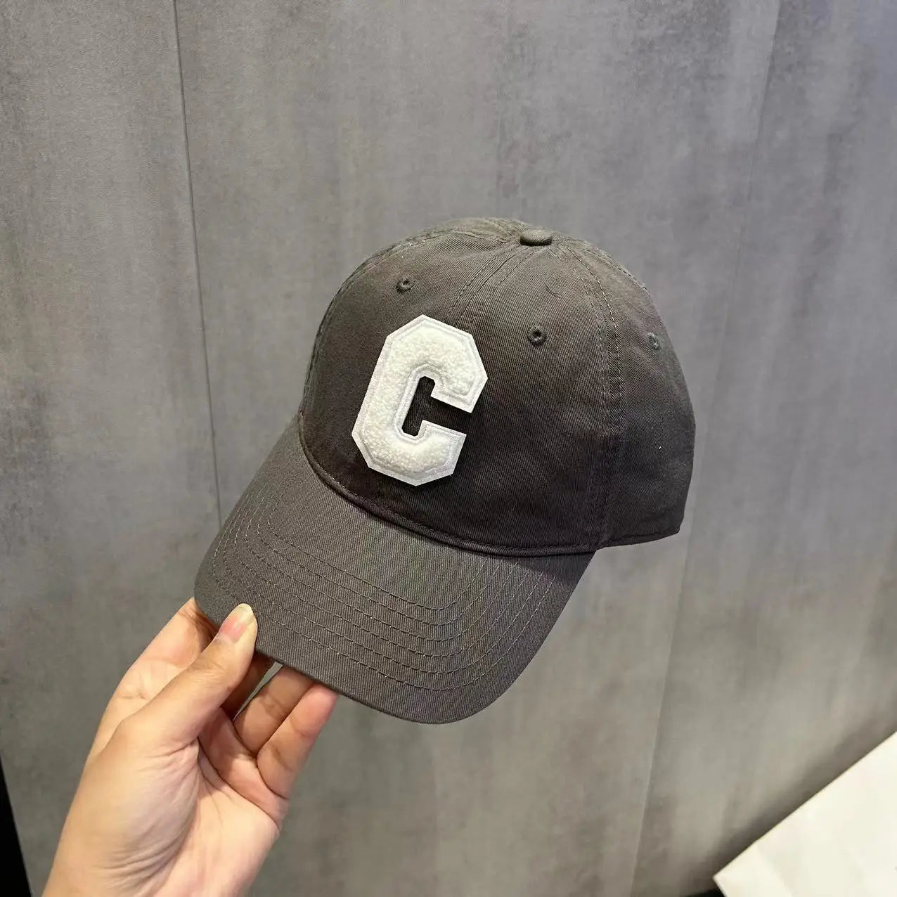 Fluorescent Yellow Duck Tongue Hat C-Letter Fashion Hip Hop Hat Casual Hat Korean Street Minimalist Sunshade Baseball Hat BAZAARHUBO