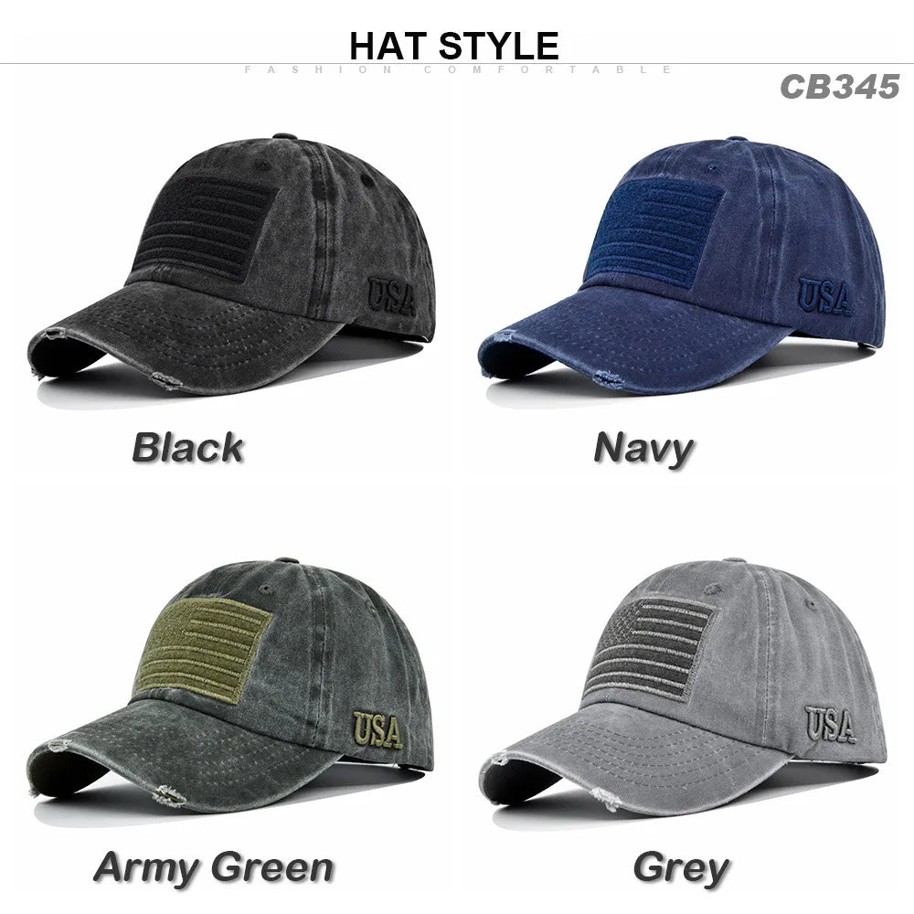 American Flag Unisex Baseball Hat for Men and Women USA Flag Mesh Snapback Flat Visor Cap BAZAARHUBO
