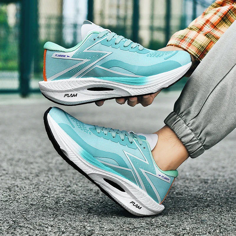 Running Shoes Carbon Board Speciality Marathon Men Sports Breathable Lightweight Women's Comfortable Athletic Nonskid Sneakers