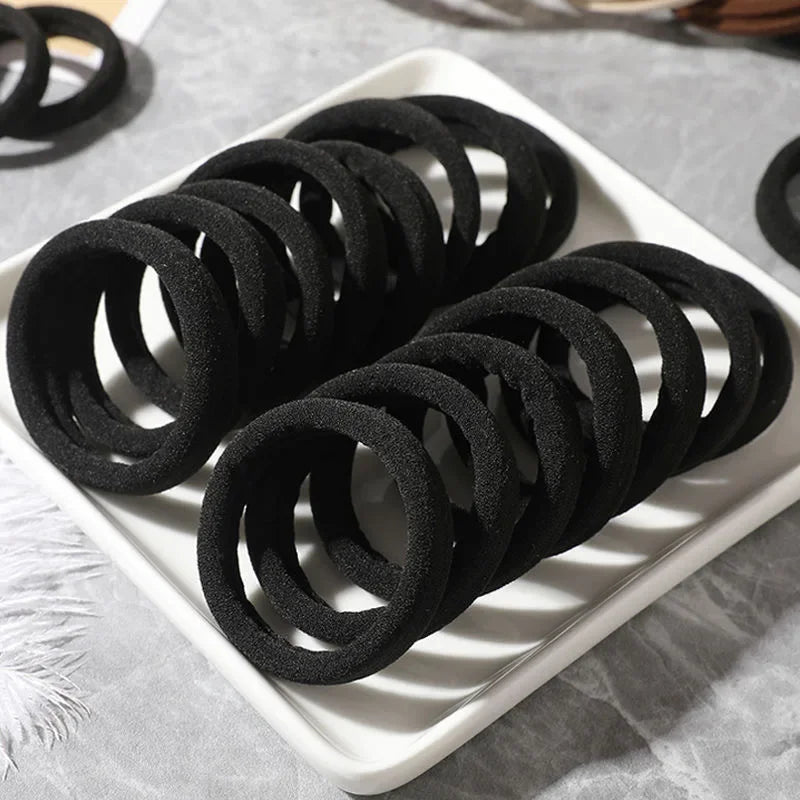 20/50/100pcs Black Hair Bands for Women Girls Hairband High Elastic Rubber Band Hair Ties Ponytail Holder Scrunchies Accessorie BAZAARHUBO