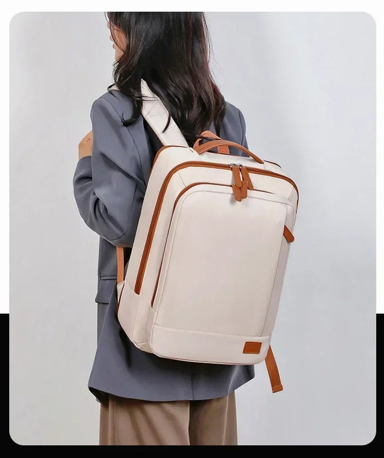 Women Business Backpack Waterproof Laptop Computer Pack Weekender Commuter Bag With USB Port College Student Bags Travel Daypack
