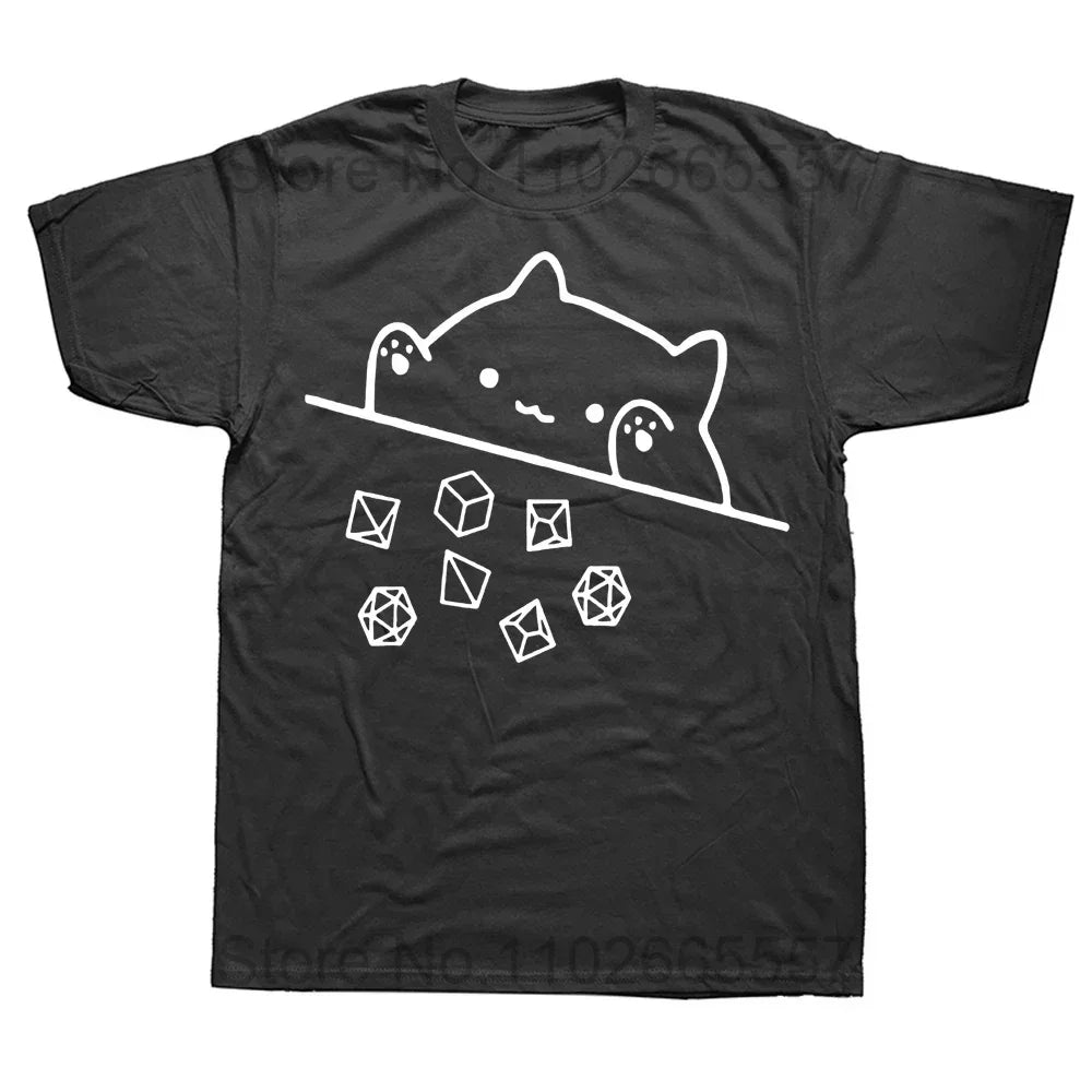 Mathematical Formula Tshirt Pattern Street Wear Short Sleeve I Have a Plan D20 Dice RolePlaying Game Tshirt Women Men Edition