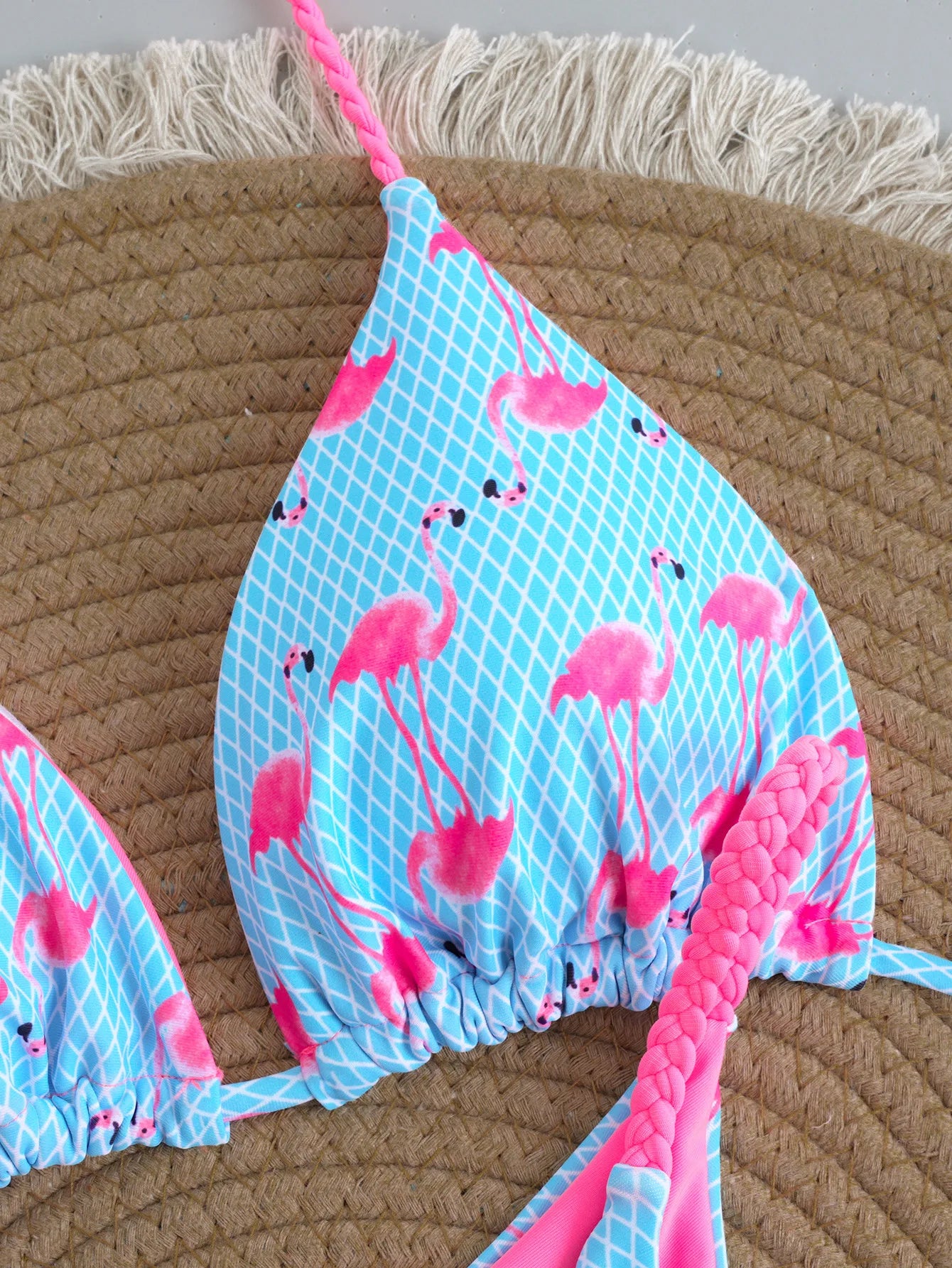 Brazilian Bikini Set Sexy Push Up Swimsuit Two Piece Triangle Tie Side Bottoms Beach Swimming Wear Bathing Suit Women