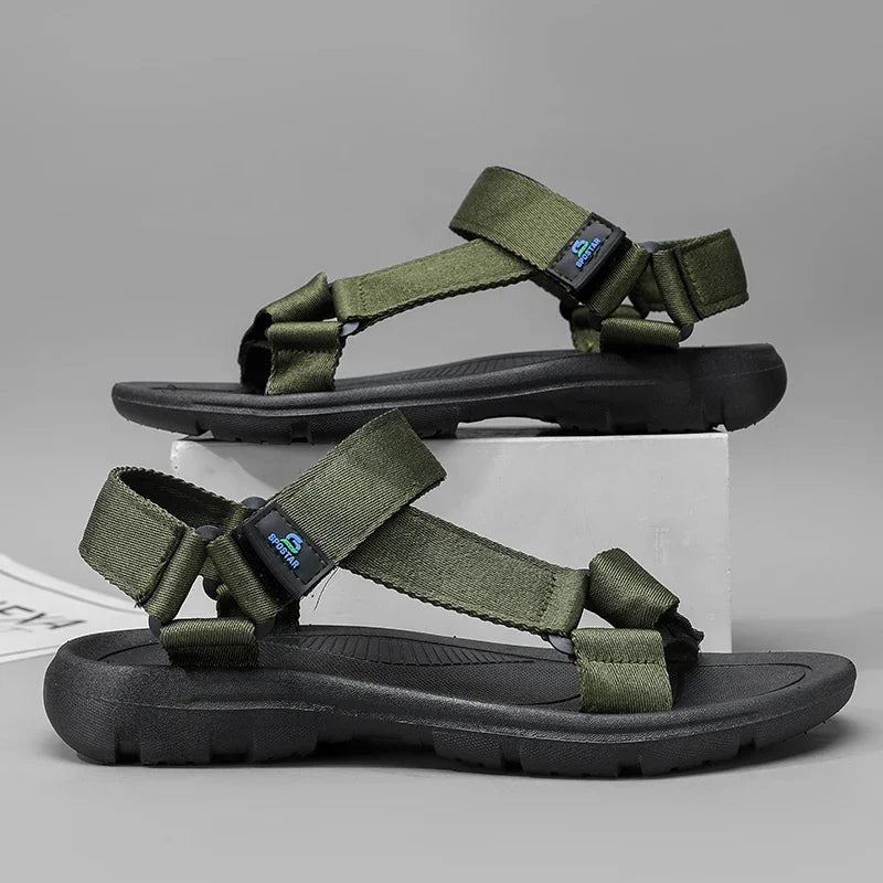Men Summer New 2026 Casual Sports Sandals Outdoor Anti-slip Wear-resistant Soft-soled Slip-On Breathable Waterproof Beach Shoes