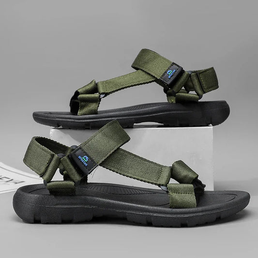 Men Summer New 2026 Casual Sports Sandals Outdoor Anti-slip Wear-resistant Soft-soled Slip-On Breathable Waterproof Beach Shoes