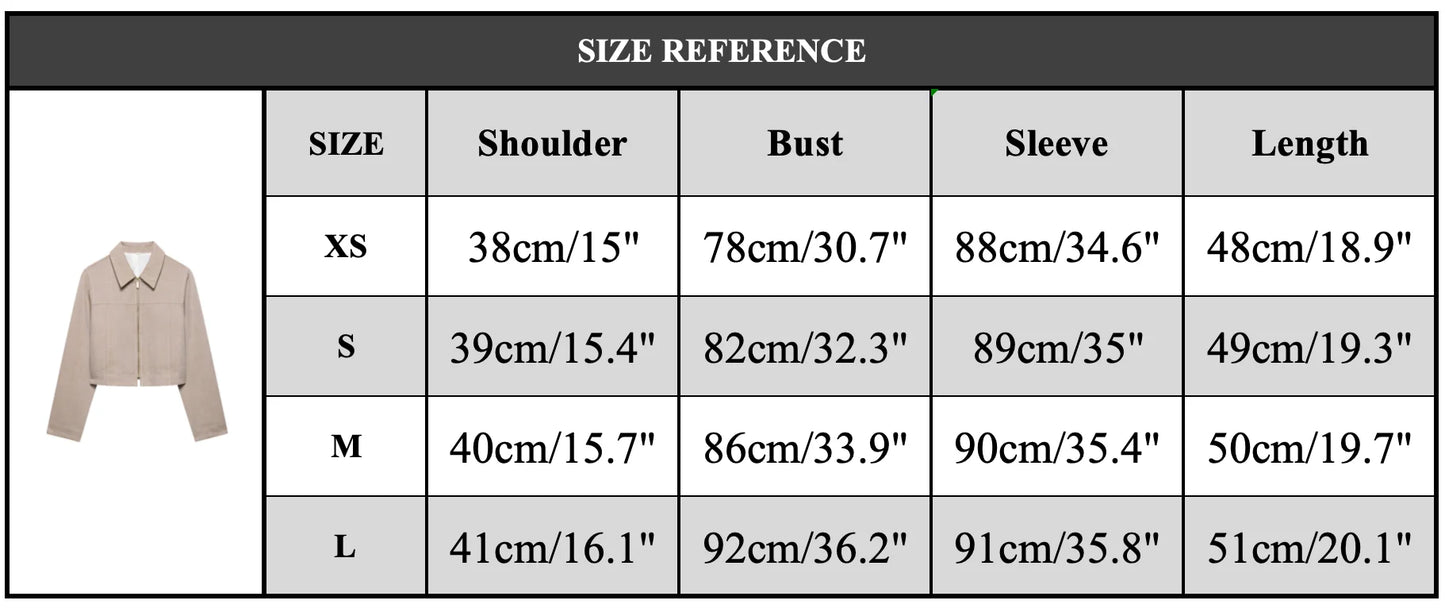 EDSA Women Khaki Herringbone Pants Set Cropped Jacket Long Sleeves Side Zip Low-rise Straight Leg Long Trousers Female Suits