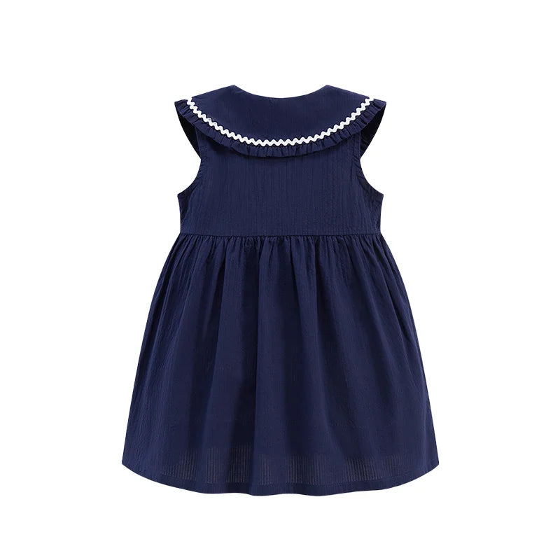 Dresses with collar baby girls clothing dresses horse girls Princess Flower Girl Dress Summer Tutu Wedding Birthday Party Dress