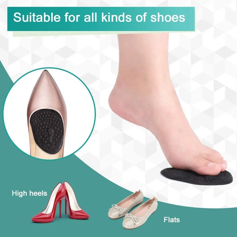 Silicone Forefoot Insert Metatarsal Pads for Women High Heels Sandals Non-slip Ball of Foot Cushions Pads for Feet Pain Relief