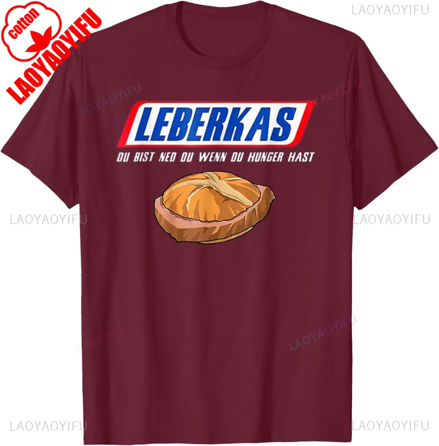 ‌Leberkas Du Bist Ned Du Wenn Du Hunger Hast Funny T Shirt Men Women Cotton Round Neck Breathable Casual Vintage New Arrival