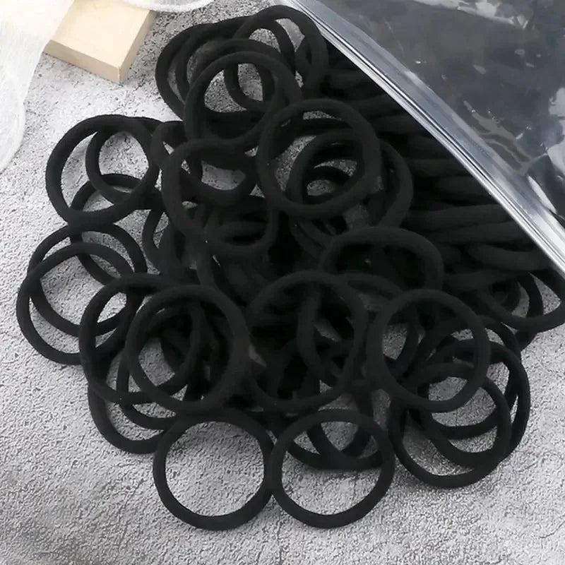 20/50/100pcs Black Hair Bands for Women Girls Hairband High Elastic Rubber Band Hair Ties Ponytail Holder Scrunchies Accessorie BAZAARHUBO