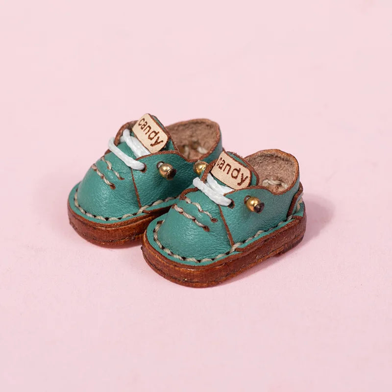 Ob11 Girl Doll Candy Shoes Fashion Holala Cowhide Flat Shoes For Boy, Obitsu11,Body9, Gsc, Ddf, Nendoroids, 1/12bjd Doll Shoes